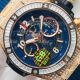 GB Factory Replica Hublot Big Bang Unico Blue Dial Rose Gold Diamond Watch With Hublot Blue Rubber Band (2)_th.jpg